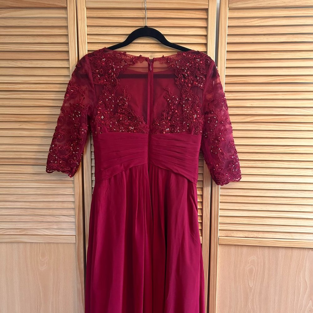 Azazie Red Mother of the Bride Dress size 4 - Picture 5 of 5
